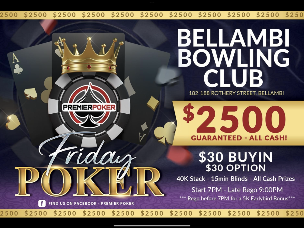 Friday Poker - $30 buy in