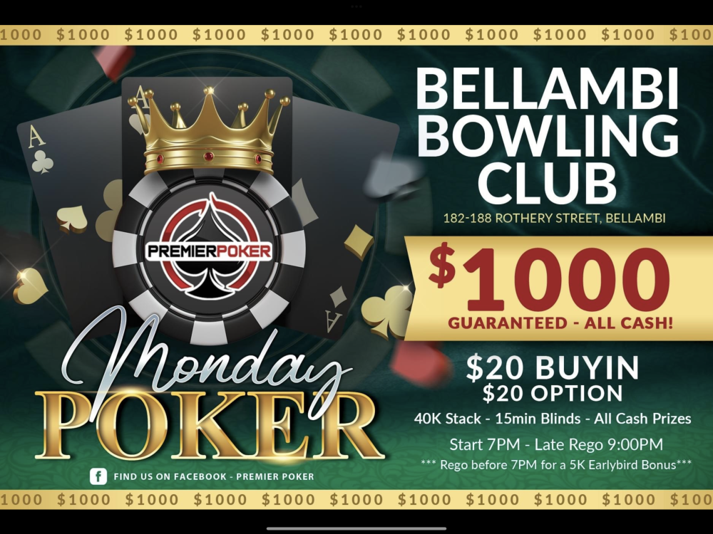 Monday Poker - $20 buy in